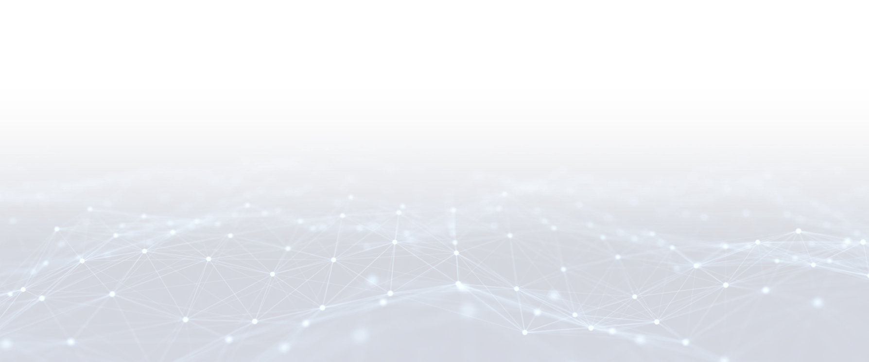 Eine digitale Landschaft mit miteinander verbundenen blauen Linien und leuchtenden Knoten, die einem Netzwerk oder Datengitter ähneln und ein wellenförmiges Muster auf dunklem Hintergrund bilden. IFF Institut für Fach- und Führungskräfte